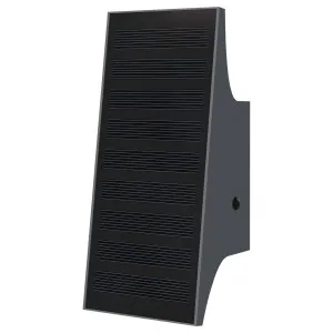 Star 8 Solar Modern Minimalist LED Up/Down Exterior Wall Light Black by Star8 Green, a LED Lighting for sale on Style Sourcebook