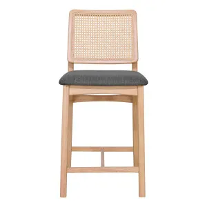 Jonas Bar Chair in Talent Dark Grey / Clear by OZ Design, a Bar Stools for sale on Style Sourcebook