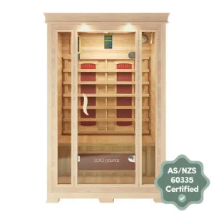 Taavi 2 Person Ceramic Infrared Home Sauna by Luxo Saunas, a Saunas for sale on Style Sourcebook
