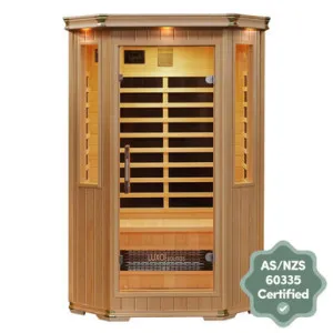 Tukeva 2 Person Carbon Fibre Infrared Home Sauna by Luxo Saunas, a Saunas for sale on Style Sourcebook