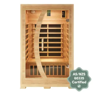 Valo 2 Person Canadian Hemlock Carbon Fibre Home Sauna Cabin by Luxo Saunas, a Saunas for sale on Style Sourcebook