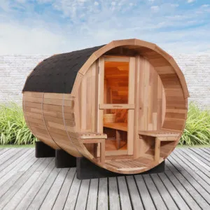 Tiles for Luola 4 Person Outdoor Barrel Sauna by Luxo Saunas, a Saunas for sale on Style Sourcebook
