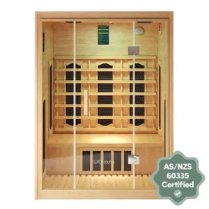 Helle 2 Person Hybrid Carbon Fibre Infrared Home Sauna by Luxo Saunas, a Saunas for sale on Style Sourcebook