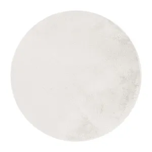 Azaliya Faux Rabbit Fur Floor Rug - White Cream by Luxo, a Saunas for sale on Style Sourcebook