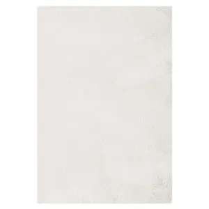 Azaliya Faux Rabbit Fur Floor Rug - White Cream by Luxo, a Saunas for sale on Style Sourcebook