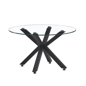 Kansas 80cm Round Glass Coffee Table by Luxo, a Saunas for sale on Style Sourcebook