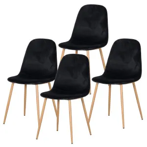 Florida Velvet Upholstered Dining Chairs (Set of 4) by Luxo, a Saunas for sale on Style Sourcebook
