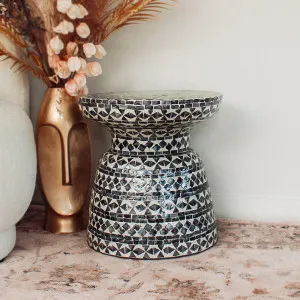 Luna 38cm Mother of Pearl Inlay Coffee Table by Luxo Home Decor, a Saunas for sale on Style Sourcebook