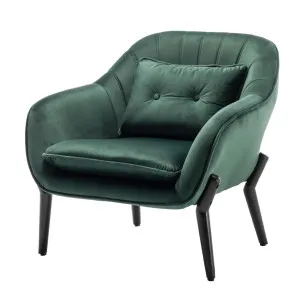 Ellen Velvet Armchair with Cushion by Luxo, a Saunas for sale on Style Sourcebook