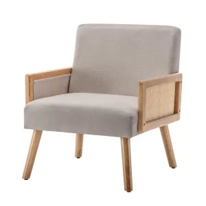 Corrie Rattan Accent Armchair with Fabric Cushion by Luxo, a Saunas for sale on Style Sourcebook