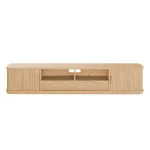 Eddie 200cm American Oak Entertainment Unit - Natural by Luxo, a Saunas for sale on Style Sourcebook