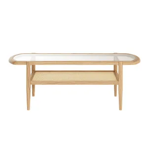 Ayesha Rattan American Oak Coffee Table by Luxo, a Saunas for sale on Style Sourcebook