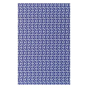 Carey White and Indigo Outdoor Floor Rug by Luxo Home Decor, a Saunas for sale on Style Sourcebook