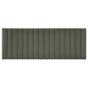 Aquila Extra Wide Bouclé Headboard - Green by Luxo, a Saunas for sale on Style Sourcebook