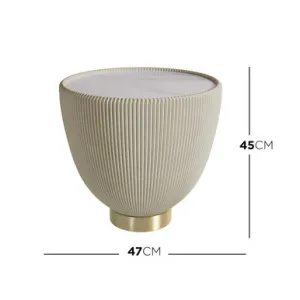 Glalie Sintered Stone Coffee Table Set - White Cream by Luxo, a Saunas for sale on Style Sourcebook