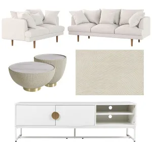 Colton Living Room Package - White Cream by null, a Saunas for sale on Style Sourcebook
