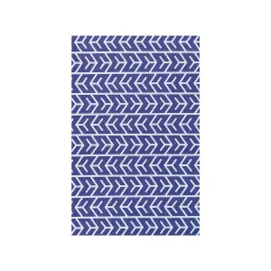 Carey White and Indigo Abstract Outdoor Floor Doormat by Luxo Home Decor, a Saunas for sale on Style Sourcebook