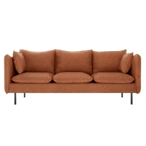 Cassian 3 Seater PU Leather Sofa by Luxo, a Sofas for sale on Style Sourcebook