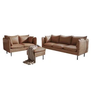 Cassian 6 Seater PU Leather Sofa Set by Luxo, a Sofas for sale on Style Sourcebook