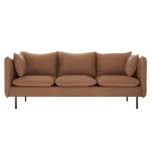 Cassian 3 Seater PU Leather Sofa by Luxo, a Sofas for sale on Style Sourcebook