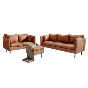 Cassian 6 Seater PU Leather Sofa Set by Luxo, a Sofas for sale on Style Sourcebook