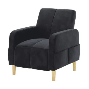 Anica Single Seater Velvet Sofa Chair by Luxo, a Saunas for sale on Style Sourcebook