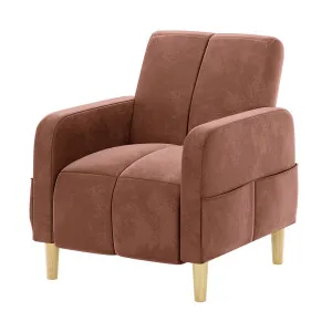 Anica Single Seater Velvet Sofa Chair by Luxo, a Saunas for sale on Style Sourcebook