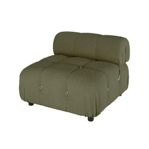 Keila Single Seater Modular Tufted Boucle Sofa by Luxo, a Saunas for sale on Style Sourcebook