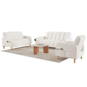 Anica Boucle Sofa Bed Living Room Package by Luxo, a Saunas for sale on Style Sourcebook