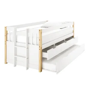 Kiki Solid Pine Bed with Thermis Mattress by Luxo, a Saunas for sale on Style Sourcebook