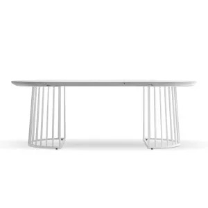 Devon 220cm Oval Industrial Dining Table by Luxo, a Saunas for sale on Style Sourcebook