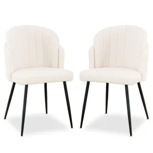 Scarlett Boucle Dining Chair (Set of 2) by Luxo, a Saunas for sale on Style Sourcebook