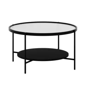 Lida Round Fluted Glass Coffee Table by Luxo, a Saunas for sale on Style Sourcebook