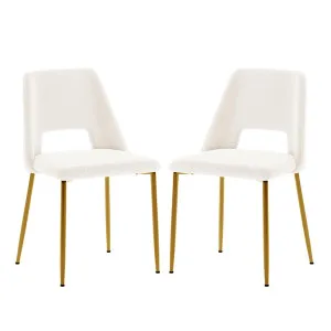 Geena Boucle Dining Chair (Set of 2) by Luxo, a Saunas for sale on Style Sourcebook