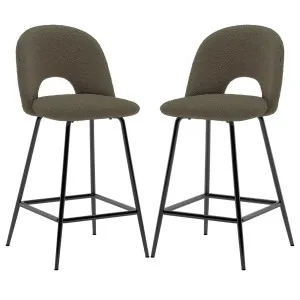 Evie Boucle Bar Stool (Set of 2) by Luxo, a Saunas for sale on Style Sourcebook