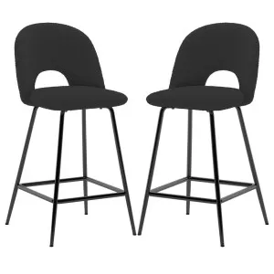 Evie Boucle Bar Stool (Set of 2) by Luxo, a Saunas for sale on Style Sourcebook