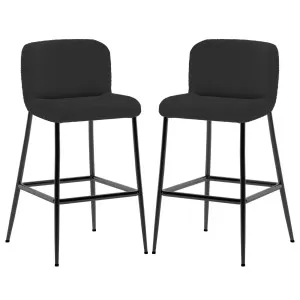 Bernie Boucle Bar Stool (Set of 2) by Luxo, a Saunas for sale on Style Sourcebook