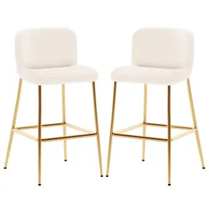 Bernie Boucle Bar Stool (Set of 2) by Luxo, a Saunas for sale on Style Sourcebook