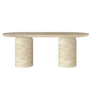 Tierre 200cm Concrete Indoor/Outdoor Dining Table - Beige by Luxo, a Saunas for sale on Style Sourcebook