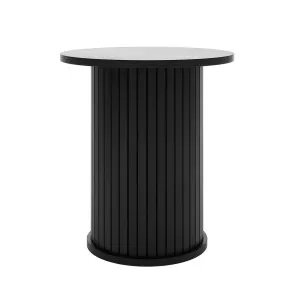 Booker 50cm Round Fluted Oak Side Table by Luxo, a Saunas for sale on Style Sourcebook