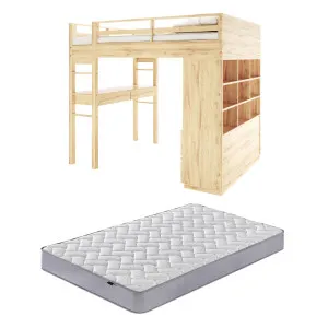Gio Loft Bed with Vesta Double Mattress Package by Luxo, a Saunas for sale on Style Sourcebook