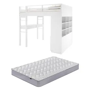 Gio Loft Bed with Vesta Double Mattress Package by Luxo, a Saunas for sale on Style Sourcebook