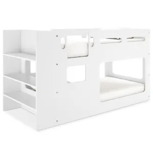 Lana Bunk Bed with Shelf - White by Luxo, a Saunas for sale on Style Sourcebook
