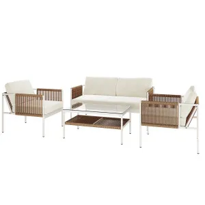 Brujas 4 Seater Wicker Outdoor Sofa Set by Luxo Outdoors, a Saunas for sale on Style Sourcebook