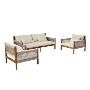 Savin 4 Seater Solid Timber Outdoor Sofa Set by Luxo Outdoors, a Saunas for sale on Style Sourcebook