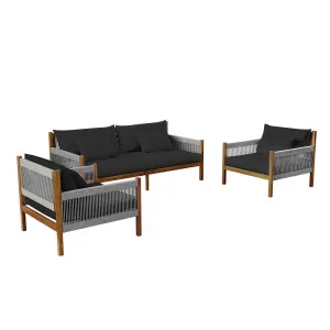 Savin 4 Seater Solid Timber Outdoor Sofa Set by Luxo Outdoors, a Saunas for sale on Style Sourcebook