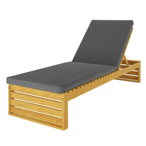 Alabat Solid Timber Outdoor Sun Lounger with Cushion by Luxo Outdoors, a Saunas for sale on Style Sourcebook