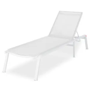 Jabari Textilene & Aluminium Outdoor Sunbed by Luxo Outdoors, a Outdoor Sunbeds & Daybeds for sale on Style Sourcebook