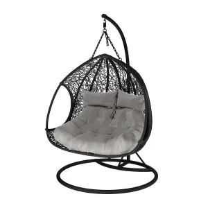 Basin Two Seater Hanging Egg Chair with Cushion by Luxo Outdoors, a Saunas for sale on Style Sourcebook