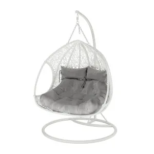 Basin Two Seater Hanging Egg Chair with Cushion by Luxo Outdoors, a Outdoor Chairs for sale on Style Sourcebook